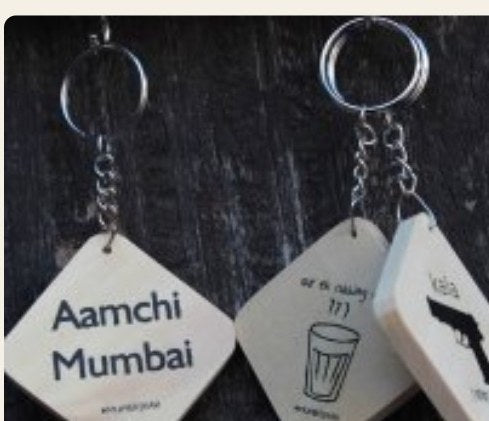 Branded wooden keyrings and luggage tags for events